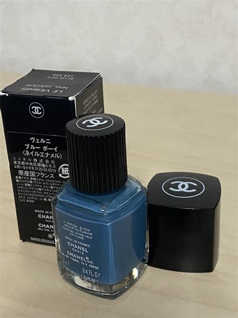 chanel le vernis blue boy|Chanel Blue Boy Le Vernis Nail Colour Review & Swatches.